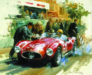 Maserati A6GCS by Alan Fearnley