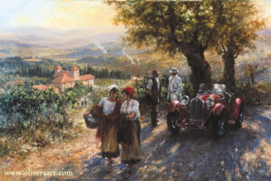 TUSCAN EVENING by ALAN FEARNLEY