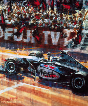 Mika Hakkinen World Champion by Juan Carlos Ferrigno