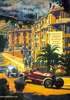 Monaco Grand Prix 1933 by Barry Rowe